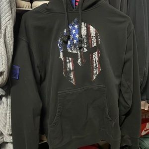 Grunt Style GS Hoodie Pullover Sweatshirt American Spartan Men's Size Small S